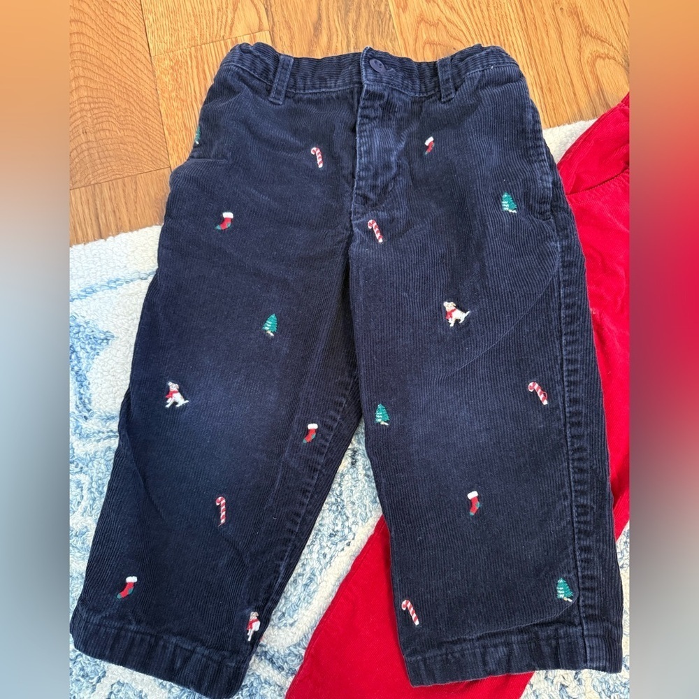 Christmas Holiday Toddler Boy Corduroy Pants Size 3T - Picture 2 of 8